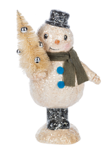 Load image into Gallery viewer, Tinsel Snowmen Figurines
