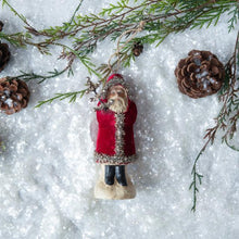Load image into Gallery viewer, Wine Velvet Belsnickle Ornament