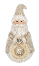 Load image into Gallery viewer, Neutral Shimmer Santa Figurines