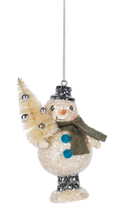 Load image into Gallery viewer, Tinsel Snowman Ornaments