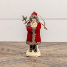 Load image into Gallery viewer, Wine Velvet Belsnickle Ornament