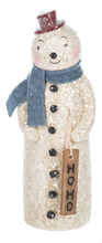 Load image into Gallery viewer, Vintage Inspired Snowman Figurines Holding Signs