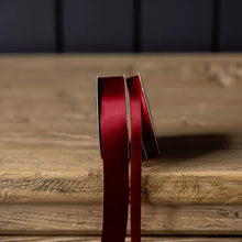 Load image into Gallery viewer, Garnet Red Satin Ribbon Holiday Decor