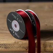 Load image into Gallery viewer, Garnet Red Satin Ribbon Holiday Decor