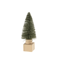 Load image into Gallery viewer, Sage Sisal Bottle Brush Tree on Base