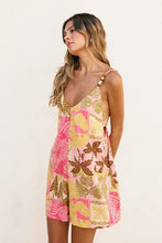 Load image into Gallery viewer, Tropicana Tie Back Romper