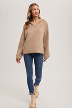 Load image into Gallery viewer, Amber Half-Zip Knit Pullover