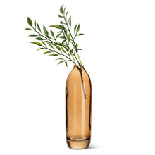 Load image into Gallery viewer, Tall Amber Bud Vase