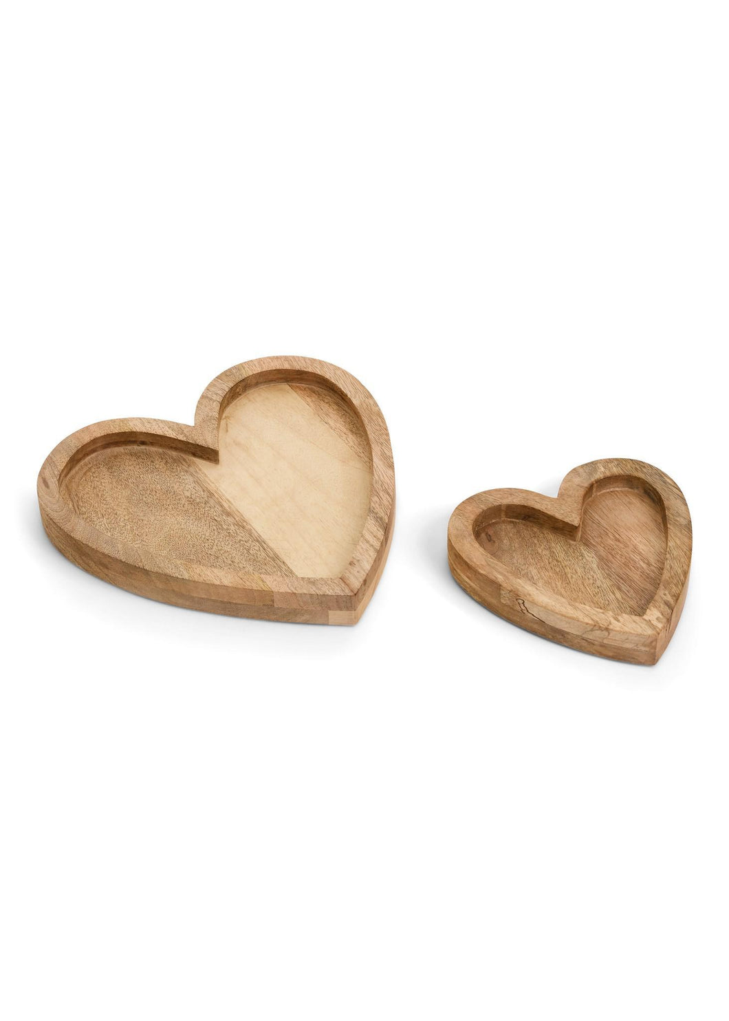 Wood Heart Trays