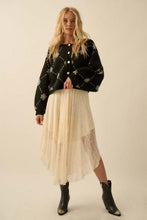 Load image into Gallery viewer, Black Cozy Snowflake Sweater