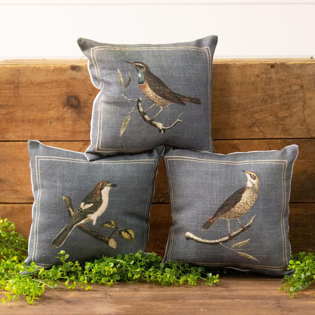 Birds on Branches Mini Pillows