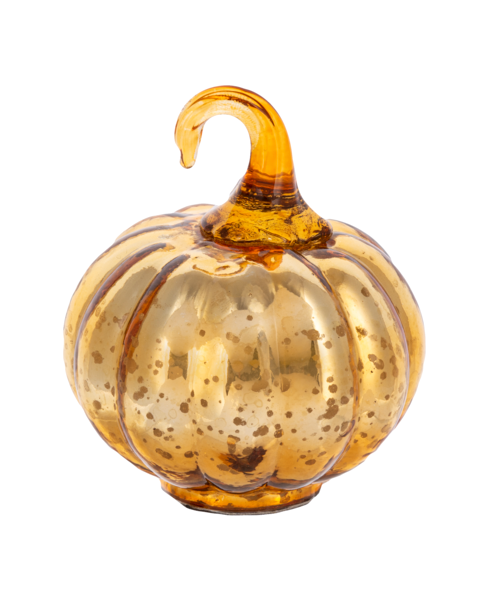 Antique Mercury Glass Pumpkin