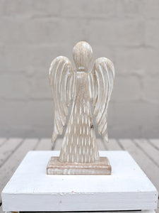Whitewash Angel Mango Wood