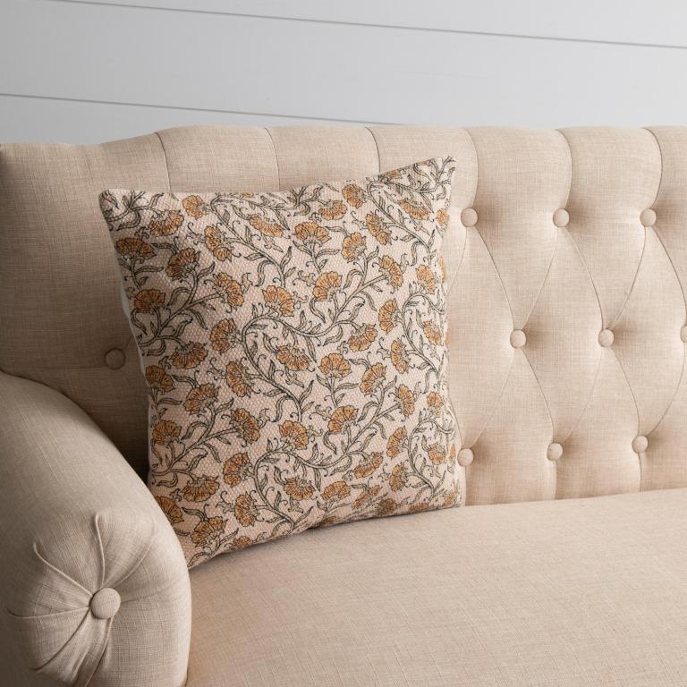 Dandelion Block Print Cushion