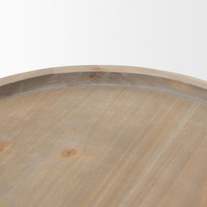 Virve Brown Round Footed Trays