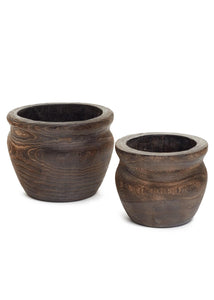 Chocolate Brown Paulownia Planter
