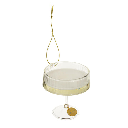 Champagne Coupe Holiday Ornament
