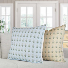 Load image into Gallery viewer, Arabella Light Blue Print Pillow