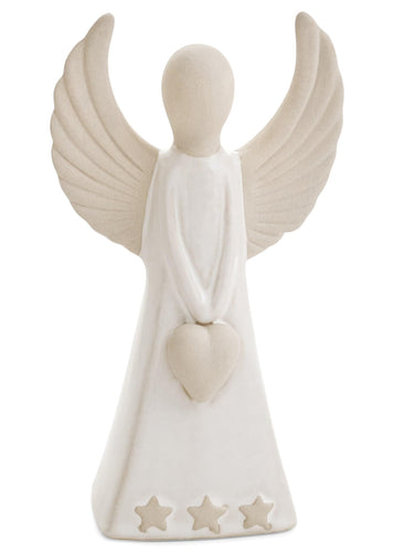 Porcelain Angel Holding Heart