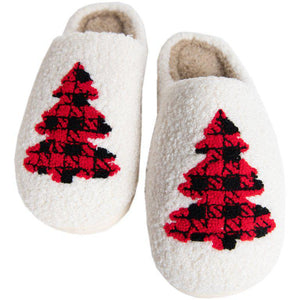 Plaid Tree Slippers