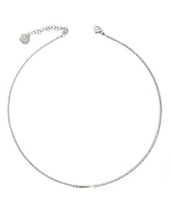 Silver Axelle Bar Necklace