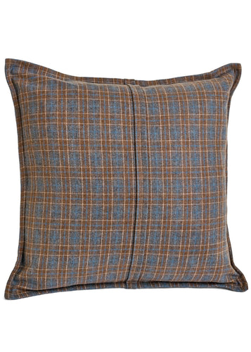 Tartan Grey & Caramel Pillow