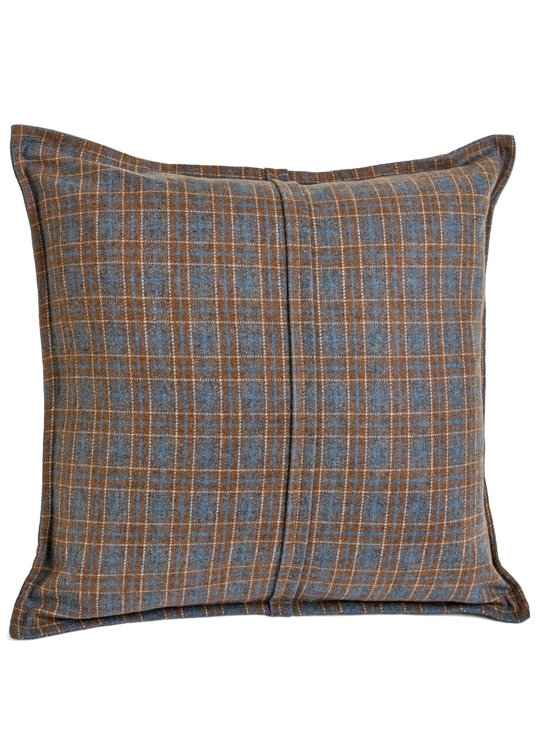 Tartan Grey & Caramel Pillow
