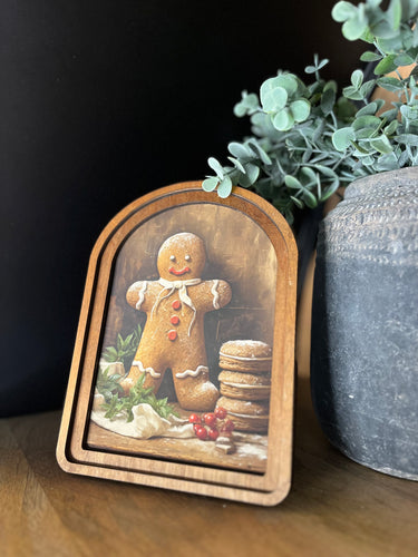 Gingerbread Arched Cottage Art