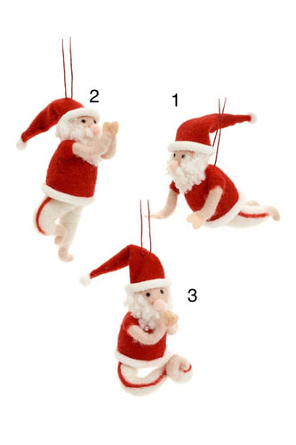 Wool Yoga Santas