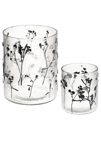 Black Wildflower Votives