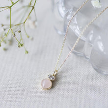 Load image into Gallery viewer, Rose Quartz Anastasia Necklace