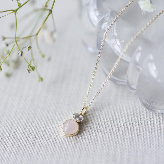 Rose Quartz Anastasia Necklace