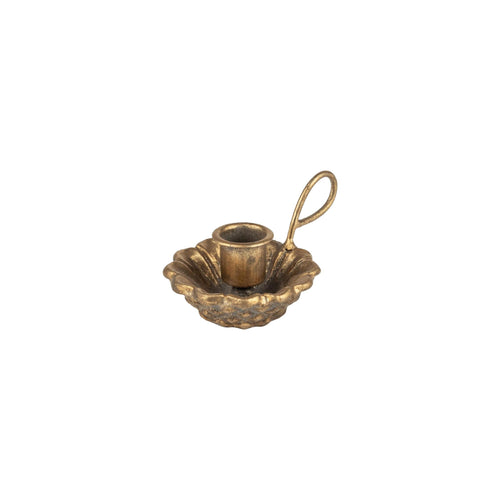 Antique Gold Detailed Candle Holder