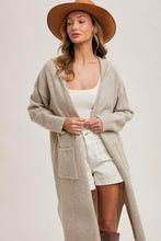 Load image into Gallery viewer, Oatmeal Willow Hoodie Cardigan