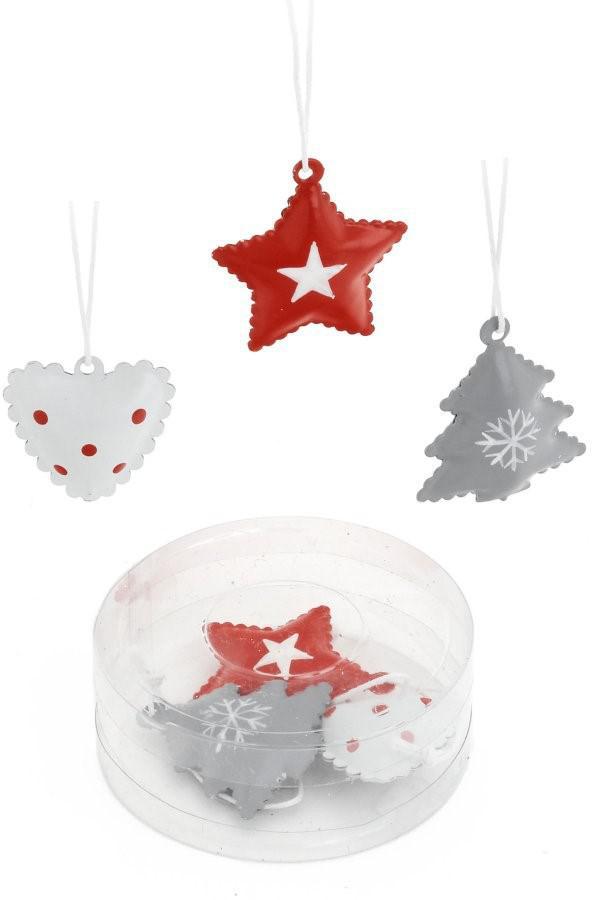 Cheery Mini Tin Ornaments