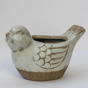 Vintage Style Bird Pot