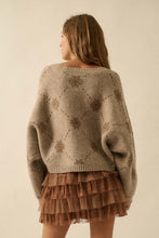 Load image into Gallery viewer, Sand Cozy Snowflake Sweater
