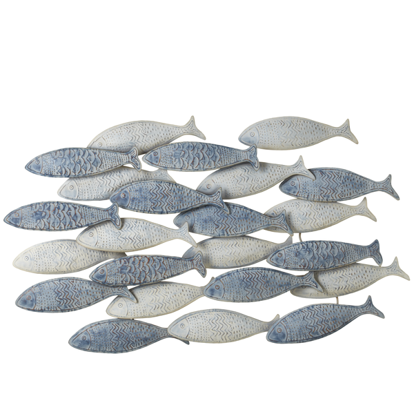 Weathered Layered Fish Wall Decor *in store pickup only