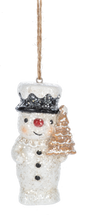 Load image into Gallery viewer, Gingerbread Snowmen Ornaments