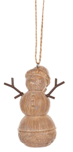 Brown Snowman Ornament