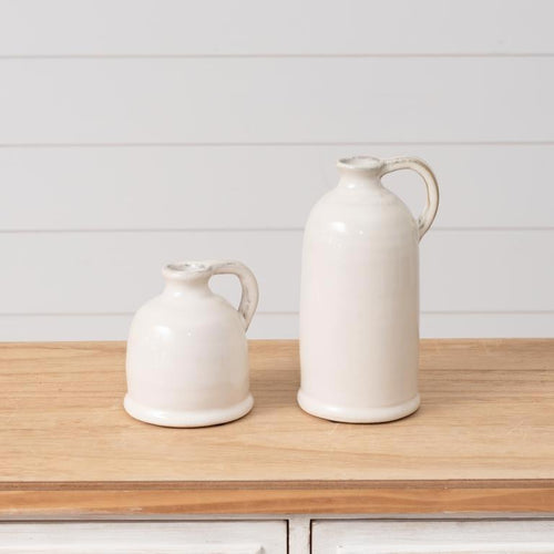 White Ceramic Jugs
