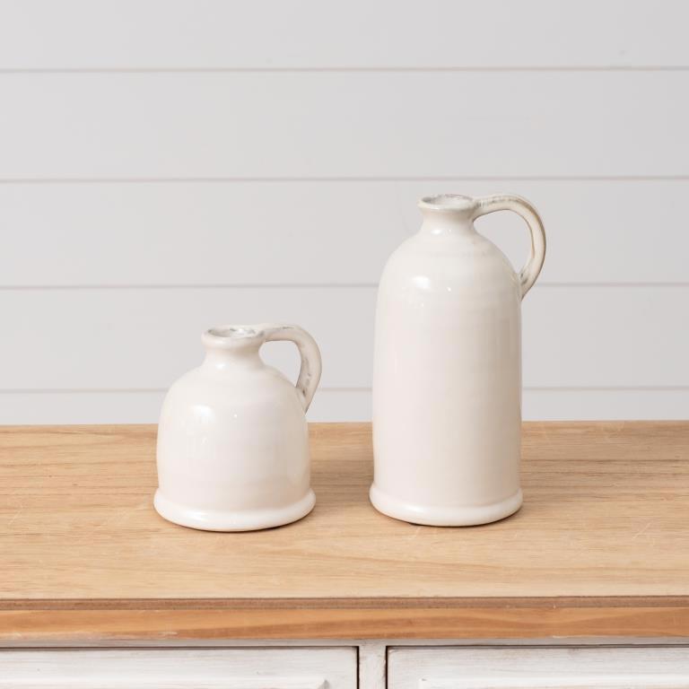 White Ceramic Jugs
