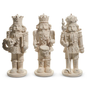 Distressed Whitewash Nutcracker