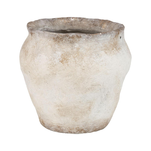 Molded Cement Antique Finish Pot