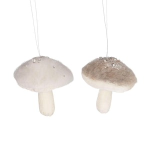 Wintery Mushroom Ornaments