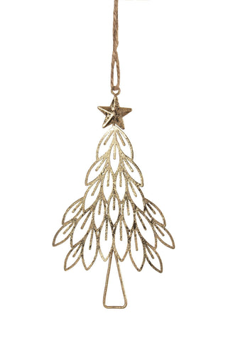 Gold Foil Tree Ornament