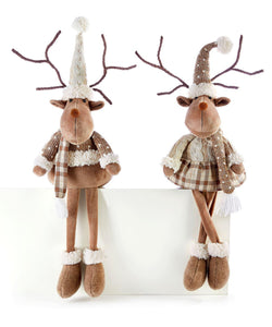 Cozy Reindeer Shelf Sitters