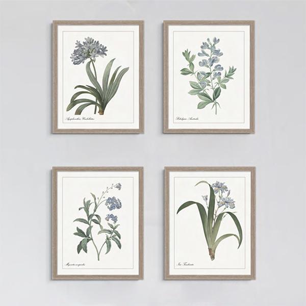 Delicate Blue Flowers Art Work *in store pickup only