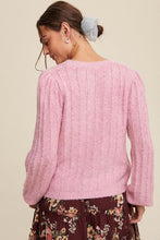 Load image into Gallery viewer, Pink Mia Button-Down Sweater