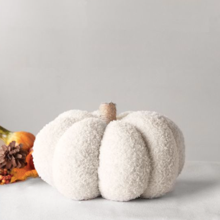 Beige Teddy Cloth Pumpkin